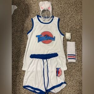 Source Unknown Tune Squad White & Blue Kids Costume Set
